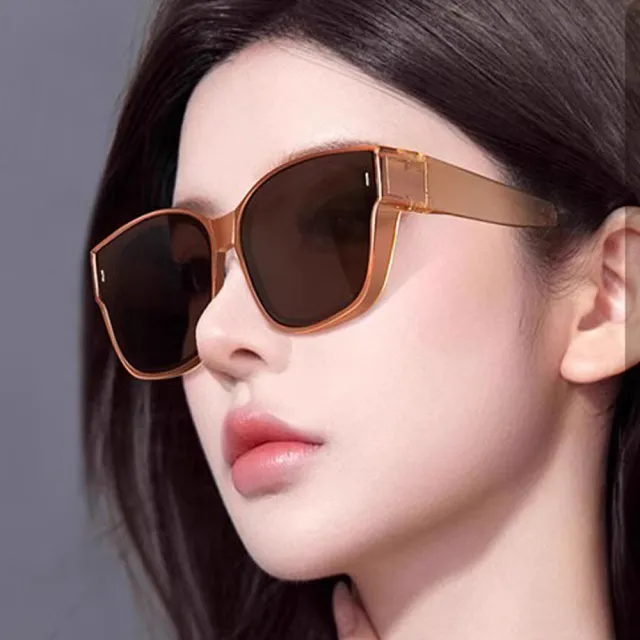 【Seoul Show 首爾秀】2入 全折疊式太陽眼鏡抗UV400外掛套鏡墨鏡(男女款)