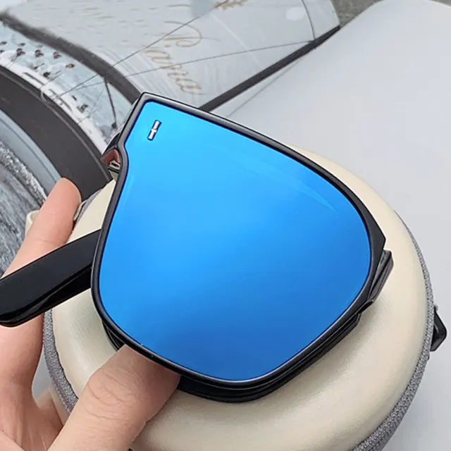 【Seoul Show 首爾秀】2入 全折疊式太陽眼鏡抗UV400外掛套鏡墨鏡(男女款)