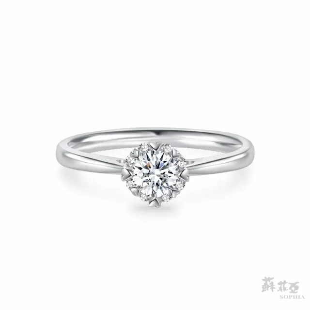 【蘇菲亞珠寶】GIA 30分 D/SI1 18K金 費洛拉S 鑽石戒指