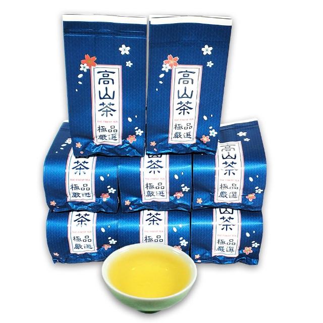 【龍源茶品】阿里山頂級鮮摘蕊心高山茶葉8包組(150g/包-共2斤/附提袋;生青茶;無焙火;輕發酵)