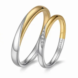 【蘇菲亞珠寶】18K金 交纏 結婚對戒 情侶對戒 鑽石對戒