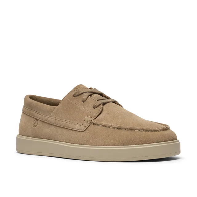 【Clarks】男鞋 Lockford Boat真皮時尚舒適船型鞋 帆船鞋 休閒鞋(深沙色)(CLM86187C)