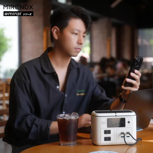 【MIRENEX】emirai儲能小瓦力PRO！手掌大儲能電站再進化NEX430！(戶外防災露營小電站/安全耐用磷酸鐵鋰)