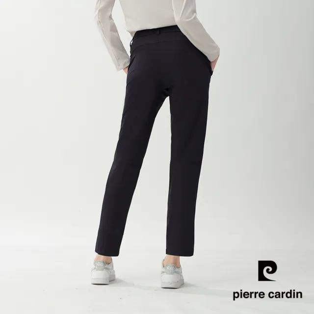【pierre cardin 皮爾卡登】網路獨家 女款 透氣速乾休閒長褲-黑色(8267881-99)