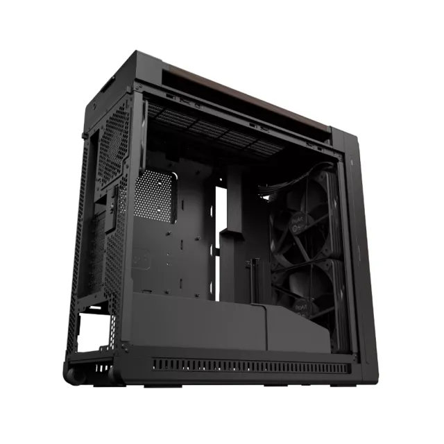 【ASUS 華碩】ProArt PA602 胡桃木金屬版 現代黑 電腦機殼 (PA602-WALNUT-WOOD-METAL)