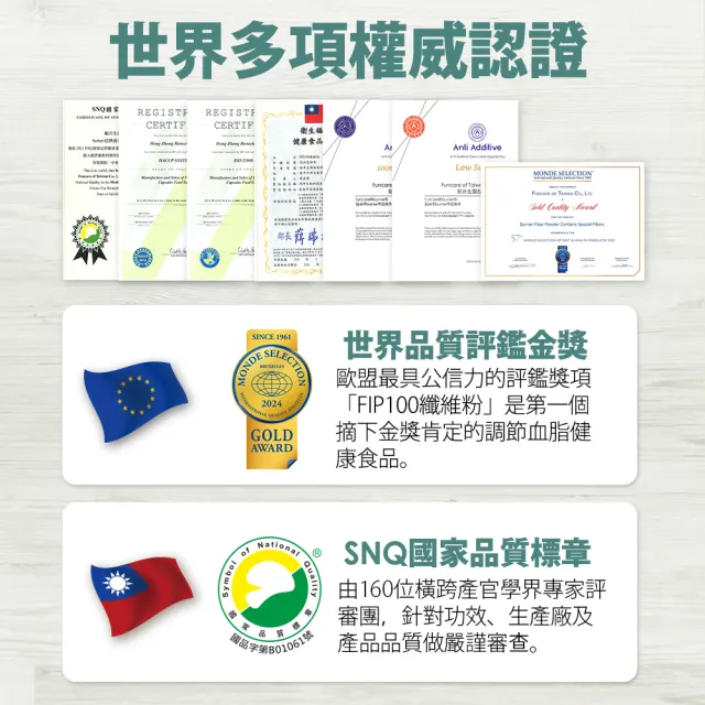 【funcare 船井生醫】FIP100纖維粉60包組(三功效健康食品-調節血脂/血糖、去你的膽固醇)