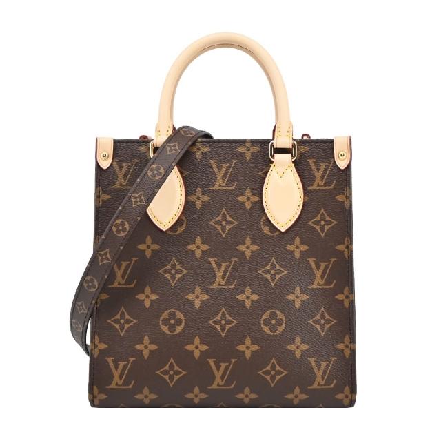 【Louis Vuitton 路易威登】M46265 Sac Plat BB Monogram帆布托特包 (卡其)