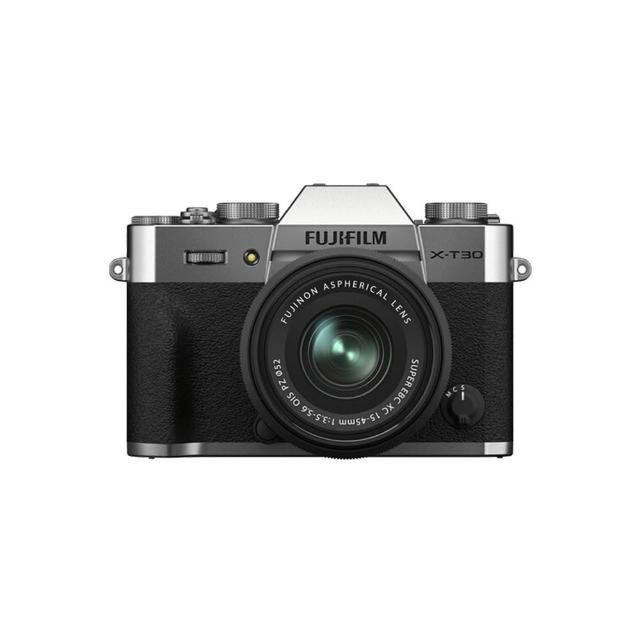  FUJIFILM 富士 X-T30 II 微單眼相機搭載 CMOS 影像感測器，有效畫素達 2610 萬，提供高解析度影像。配備 3.0 吋以上翻轉式可觸控螢幕，ISO 範圍最高 25600，支援 SD 儲存媒介。最快快門速度 1/4000 秒，視平式電子觀景器視野率 100%。機身尺寸 118.4 x 82.8 x 46.8 mm，重量僅 329g，便於攜帶。全片幅設計，平行輸入來源，享有 12 個月保固，BSMI 許可字號 D33B24。 