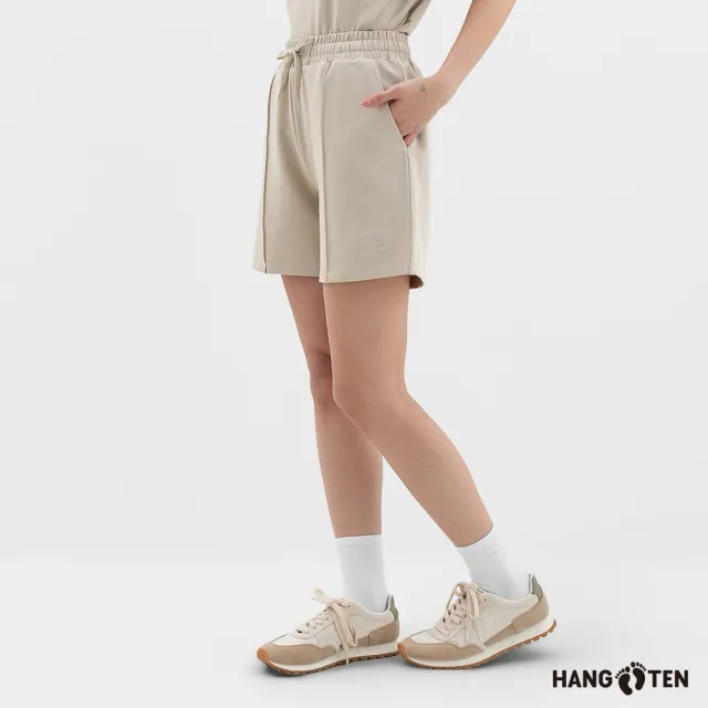 【Hang Ten】女裝-REGULAR FIT毛圈布抽繩短褲(多色選)