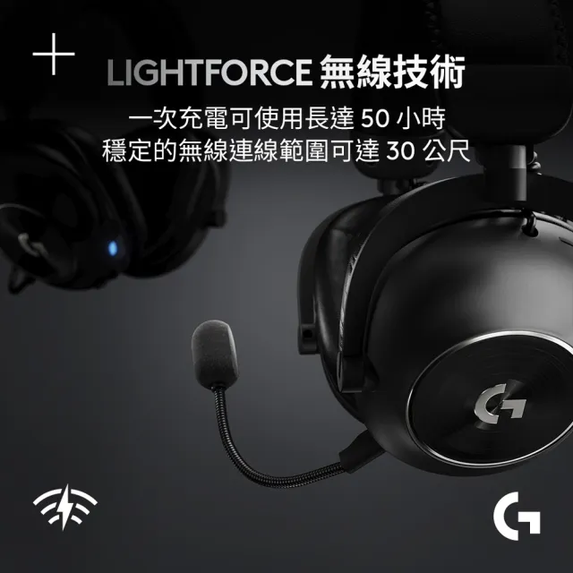 PRO X2 LIGTHSPEED 2年使用 Logitech G】PRO X2 LIGHTSPEED無線專業電競耳麥第二代職業級(桃紅