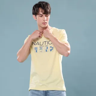 【NAUTICA】官方旗艦 男裝 航海經典印花短袖T恤(黃色)
