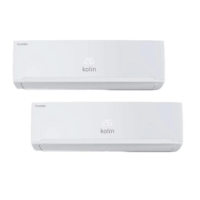 【Kolin 歌林】5-6坪+6-7坪變頻冷暖一對二分離式空調(KDV-P722M201/KSA-PK362DV03A+KSA-PK412DV03A)