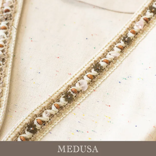 【MEDUSA 曼度莎】現貨-米杏波西米亞民族風刺繡背心（M-XL）｜刺繡背心 純棉背心 女休閒上衣