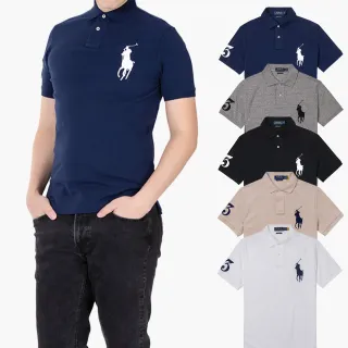【RALPH LAUREN】RL POLO 經典爆款刺繡大馬短袖POLO衫 上衣-多色選(平輸品/春夏舒適)
