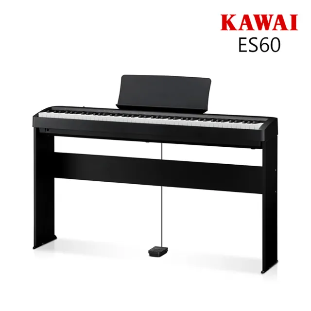 【KAWAI 河合】ES60 88鍵 電鋼琴 原廠琴椅(送保固3年/耳機/鋼琴保養油)