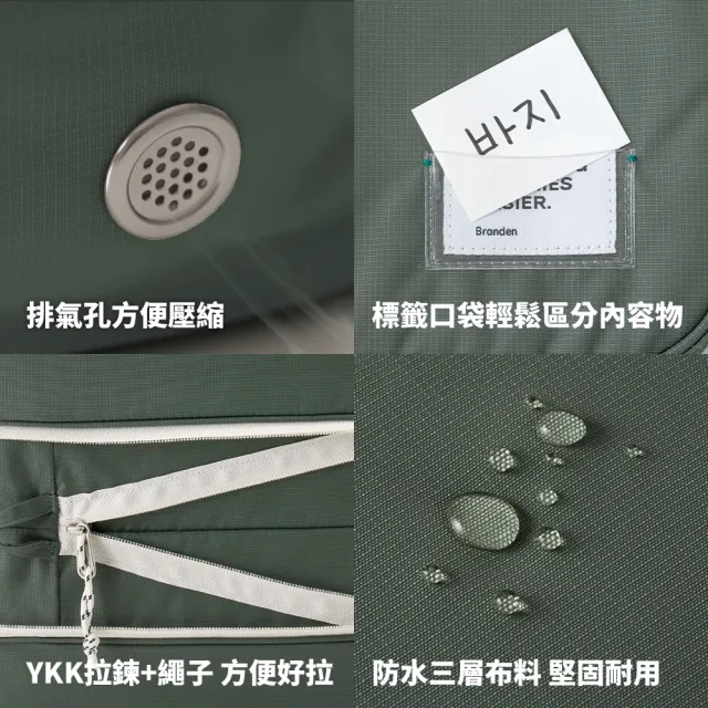 【Branden】品牌旗艦店｜寢具壓縮收納袋XL三入組（收納用品・換季收納・壓縮收納袋・棉被壓縮袋）