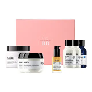 【Beauty Box】momo美妝盒(L’OREAL 巴黎萊雅PRO /吸金喚彩髮膜/吸金喚彩抗躁髮油/護髮/髮油/洗髮精/禮盒)