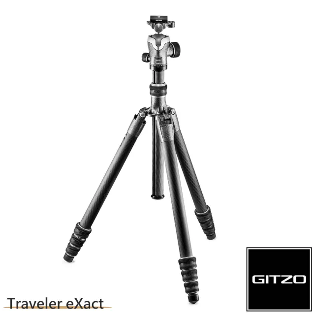 【gitzo 捷信】Traveler eXact 碳纖維三腳架雲台套組 2號4節 旅行家系列(公司貨)