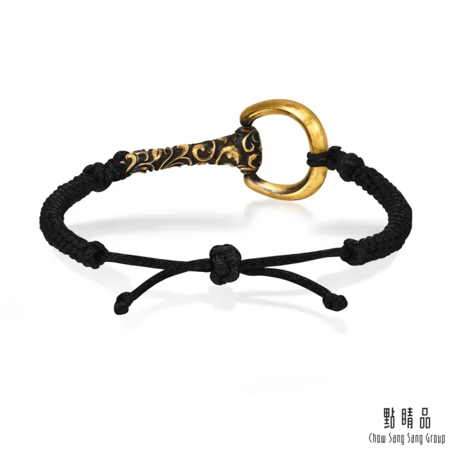【點睛品】卷草紋 黃金手繩(小)_計價黃金
