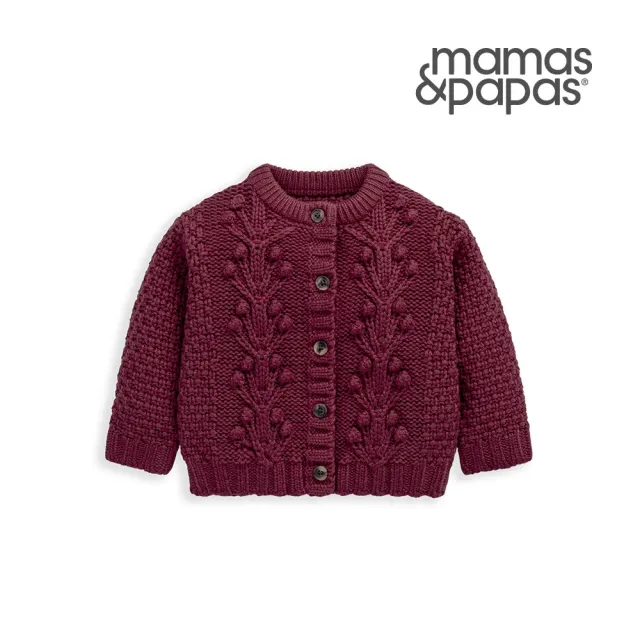 【Mamas & Papas】冬日莓果-針織外套(5種尺寸可選)