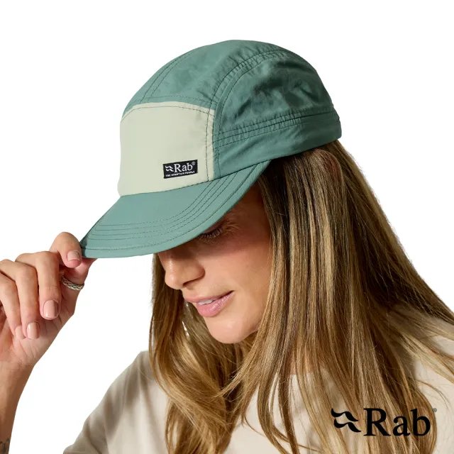 【RAB】Vista 5 Panel Cap 撞色休閒露營帽 鼠尾草/薄荷綠 #QAB66