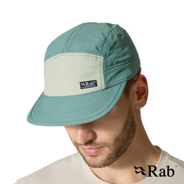 【RAB】Vista 5 Panel Cap 撞色休閒露營帽 鼠尾草/薄荷綠 #QAB66