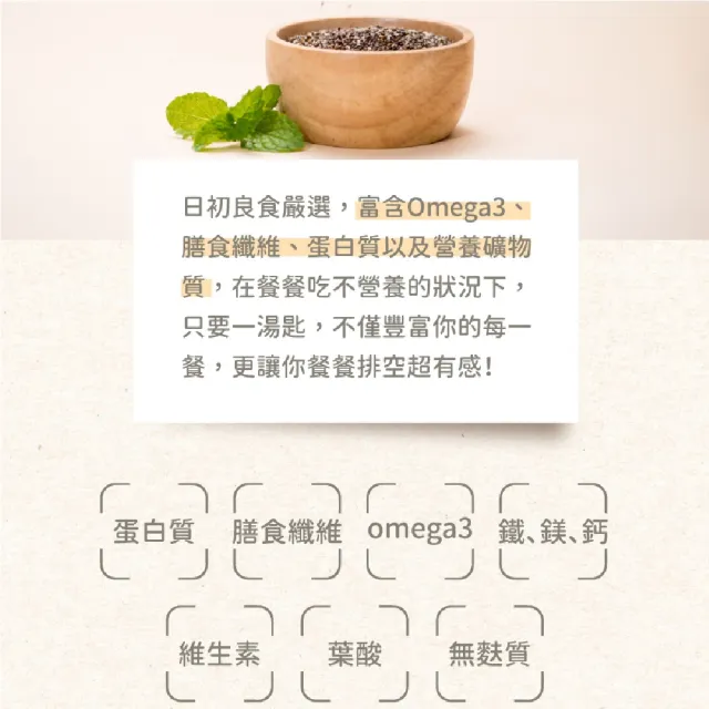 【日初良食】奇亞籽400g/包 鼠尾草籽 富含膳食纖維(新舊包裝隨機出貨)
