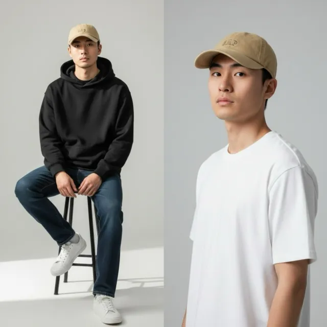【GAP】水洗刷舊 GAP 鴨舌帽 刺繡logo 老帽 男女皆可 帽子 純棉 配件 @1737BX4