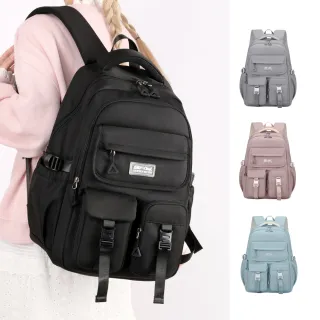 【MoodRiver】多口袋 背包 後背包 書包 女包 男包 旅行背包 筆電後背包 電腦背包 大容量 防潑水