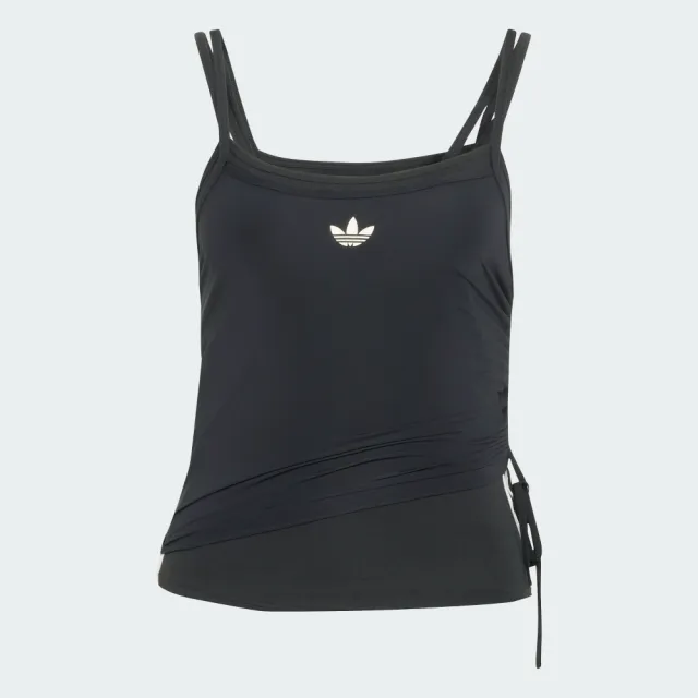 【adidas 愛迪達】運動 休閒 背心 女上衣 LAYERED TANK(KW4524)