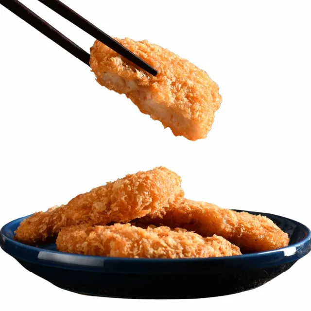 【宏裕行】超厚實黃金花枝蝦排600g盒x3(老饕回購 每盒10-13片 花枝 鮮蝦 澎湖 泰式 蝦排)