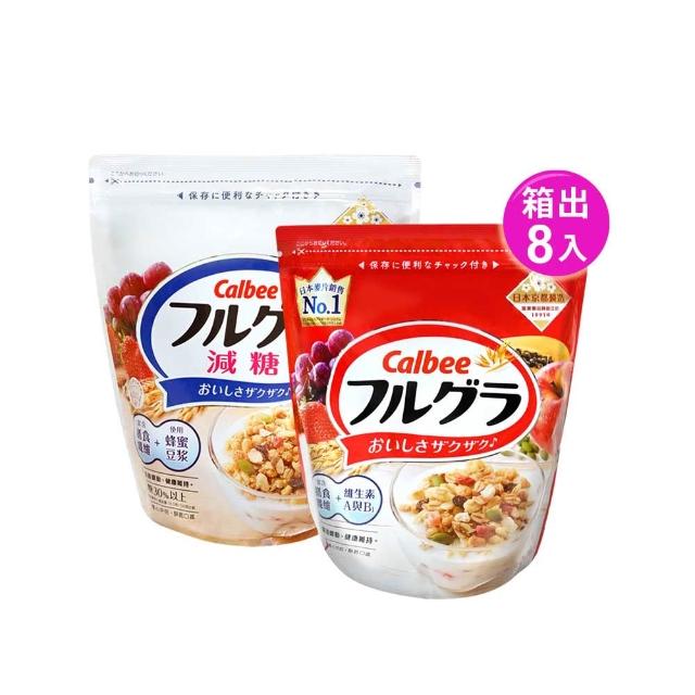 【Calbee 卡樂比】富果樂 麥片-任選箱出8入 水果/減糖