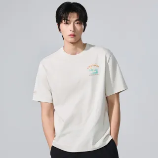 【Discovery Expedition】小湖泊圖案短袖T恤 上衣 (DXRS7M063-IVS)