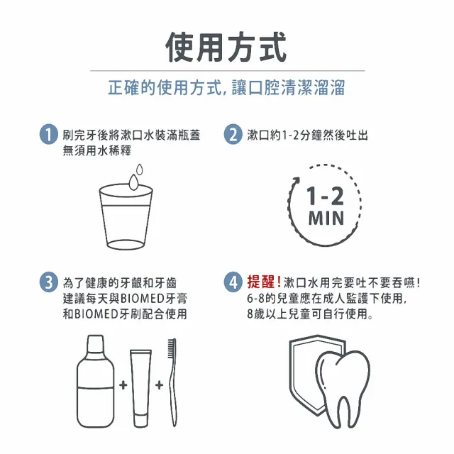 【蓓齒美BIOMED】任選2入組_草本生醫健齒漱口水系列500mlx2入(4種口味_家用版-網)