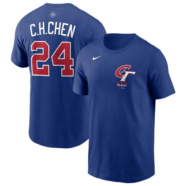 【NIKE 耐吉】NIKE WBC 球員背號短TEE-陳傑憲 #24 棉T 上衣 中華隊 棒球 台灣 經典賽