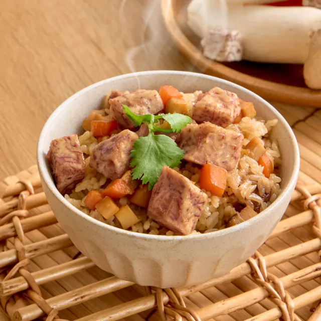 【米大師】大甲芋頭油飯 全素 220gx12包(輕鬆儲餐12入組)