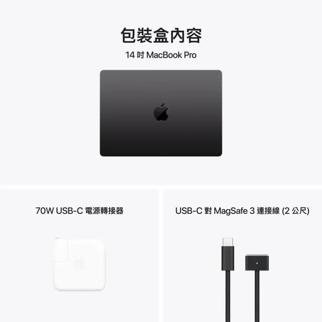 【Apple】MacBook Pro 14.2吋 M5 Pro晶片 15核心CPU 與 16核心GPU 24G/2TB SSD (2026)