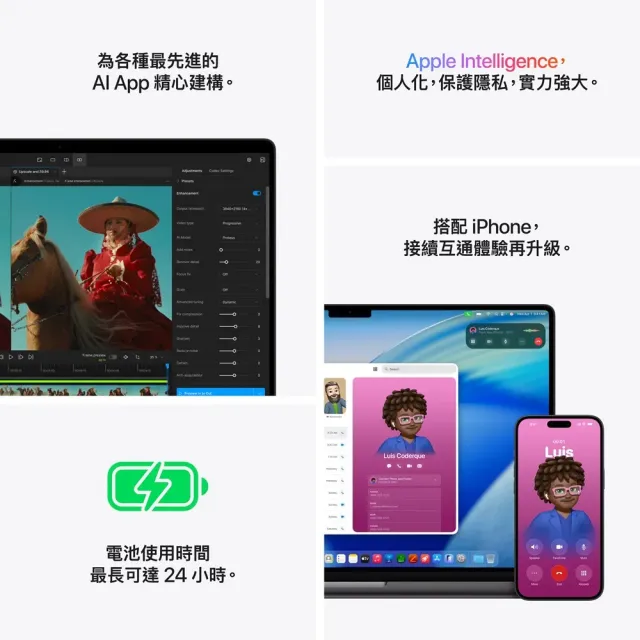 【Apple】MacBook Pro 16.2吋 M5 Pro晶片 18核心CPU 與 20核心GPU 24G/1TB SSD (2026)