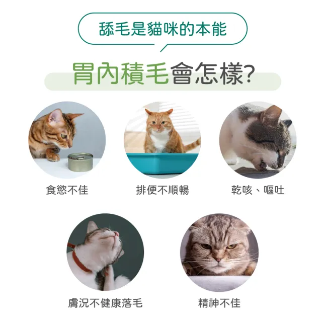 【PROUDPET 嬌寵醫生】極精萃｜激排毛化毛粉 60gx4入(貓毛球/換毛期/貓吐毛/幫助腸道蠕動/食慾不振適用)
