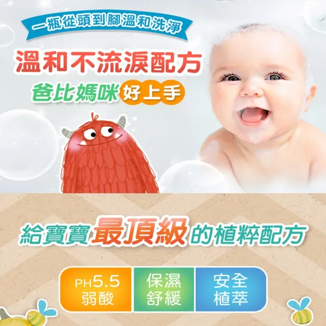 【Hallmark】2in1洗髮沐浴溫和呵護泡泡露 250ml 任選二入(外出 旅行 寶寶 洗髮 沐浴 二合一 適用嬰兒/幼童)