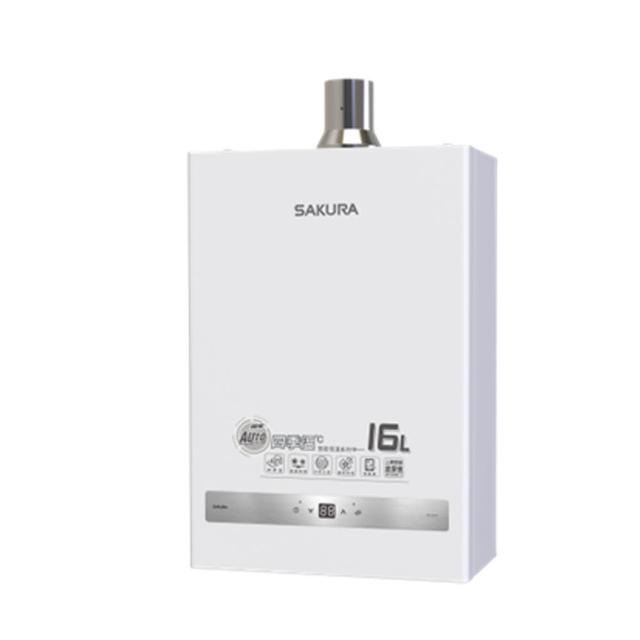 【SAKURA 櫻花】16L POWER四季溫智能恆溫熱水器DH1637H(火速安裝-官方直營)