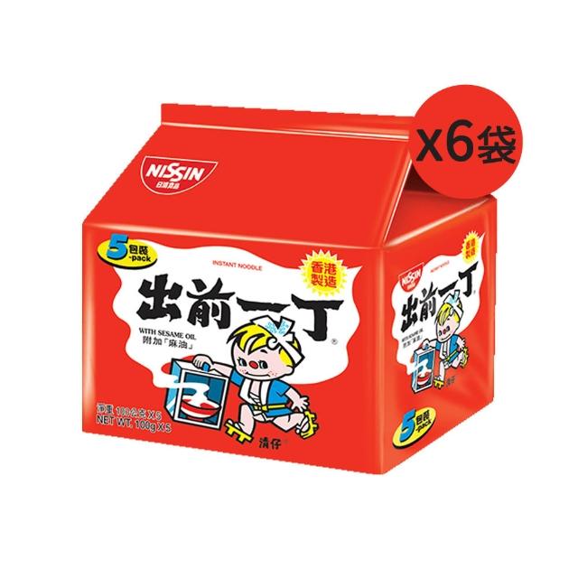 【NISSIN 日清】出前一丁麻油味速食麵100gX30入(泡麵)
