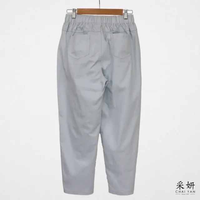 【CHAI YAN 采妍】易打理抗皺薄棉休閒褲(春夏新款-65-78公斤可穿)