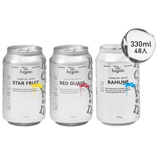 即期品【Knock Knock Heaven】氣泡水330mlx2箱 共48入(紅心芭樂/楊桃/彈珠汽水口味任選 氣泡水)