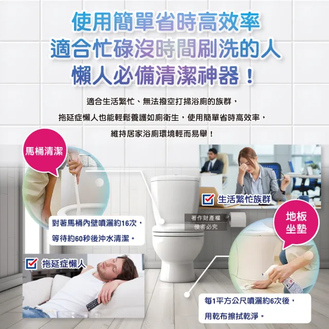 【LION 獅王】日本LION獅王-LOOK PLUS密著泡沫約60秒除垢消臭浴廁清潔劑300ml/瓶(衛浴地板潔廁噴霧馬桶蓋座