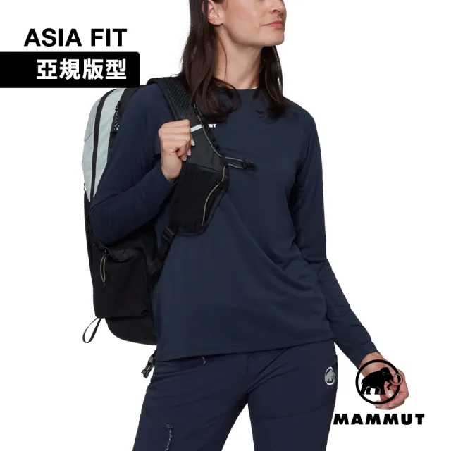 【Mammut 長毛象】Ducan FL Longsleeve AF W 抗菌長袖排汗衣 海洋藍 女款 #1016-02050