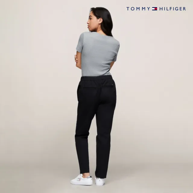【TOMMY HILFIGER】官方旗艦館 旗幟刺繡圓領 T 恤_灰色