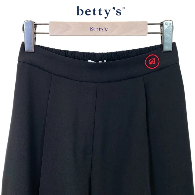 【betty’s 貝蒂思】簡約大方素面長褲(黑色)