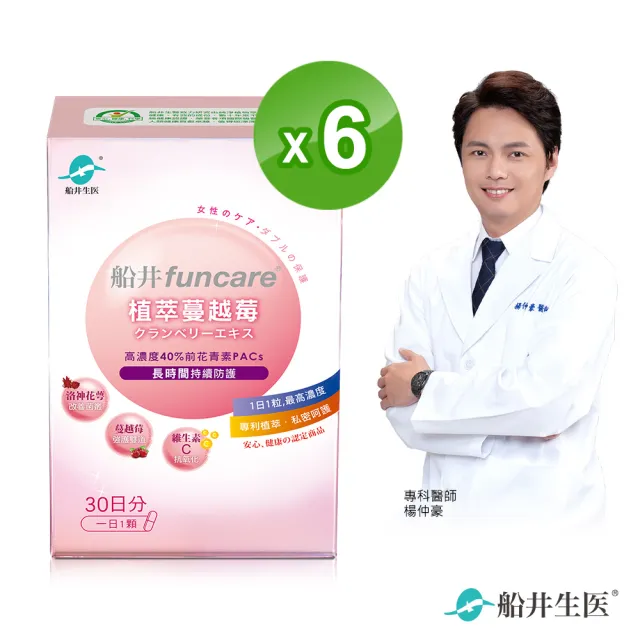 【funcare 船井生醫】植萃蔓越莓8盒_共240顆(蔓越莓/洛神花/維生素C/私密保養)