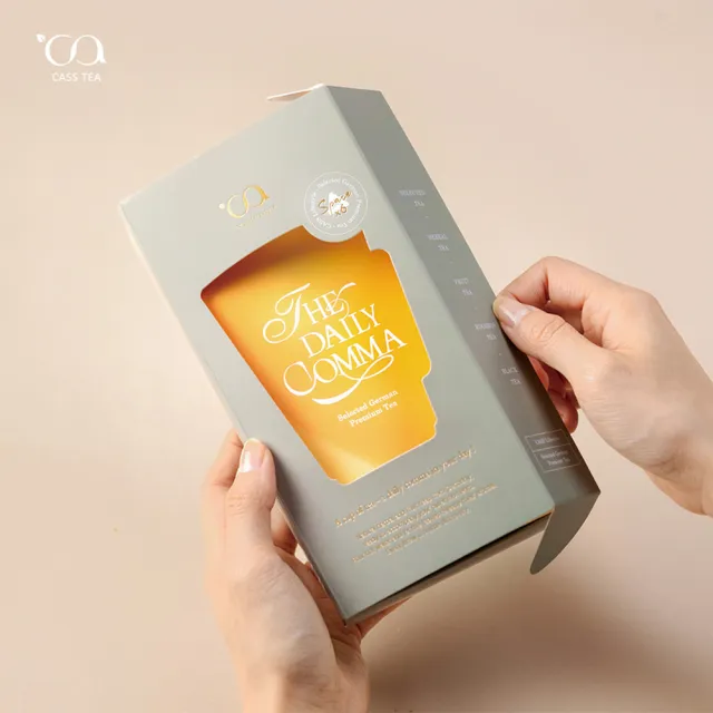 【CASS TEA】逗留 德國綜合茶包6包X5盒(洋甘菊茶/花草茶/水果茶/國寶茶/伯爵紅茶/烤布蕾紅茶)｜附贈禮袋5個